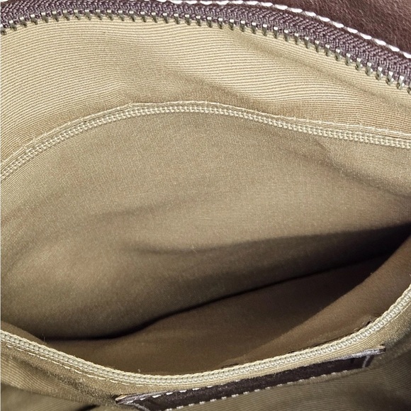 Coach Chocolate Brown Leather Shoulder Bag - Picture 13 of 16